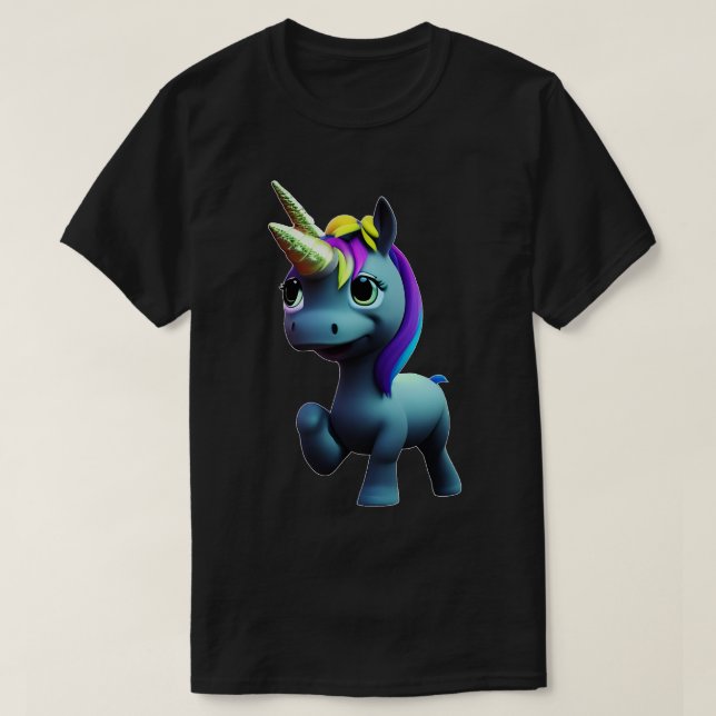 T-shirt licorne mignonne (Design devant)