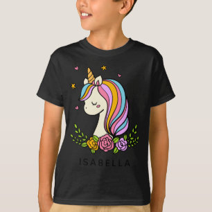 T-shirt Licorne Mignonne Fantaisiste Féminin D Nom