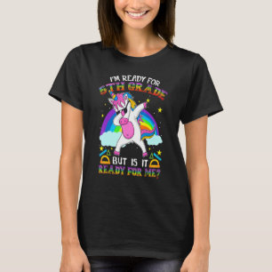 T-shirt Licorne Mignonne Je Suis Prêt Pour La 5e Année Est