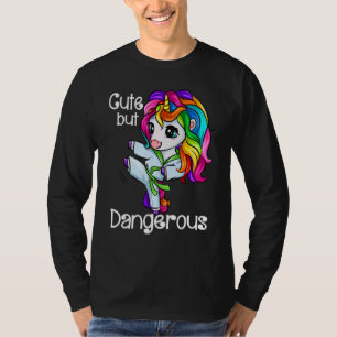 T-shirt Licorne Mignonne Mais Dangereuse Drôle Karaté Taek