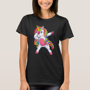 T-shirt Licorne Mignonne qui Dab 