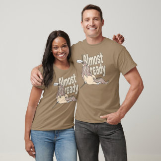 T-shirt Licorne Paresseuse Drôle Presque Prête Matinée Fat