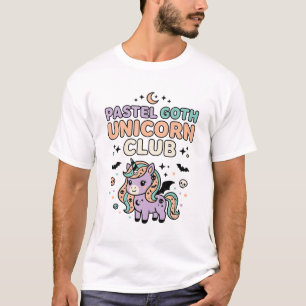 T-shirt Licorne Pastel Goth Licorne Club Graphique Tendanc
