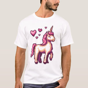 T-shirt Licorne Pixel de Joueur (1)