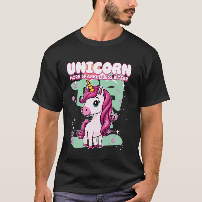 T-shirt Licorne Plus d'Éclat Moins d'Amertume Licorne (Devant)