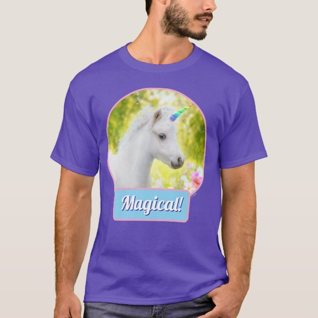 T-shirt Licorne Poney Blanc (Devant)