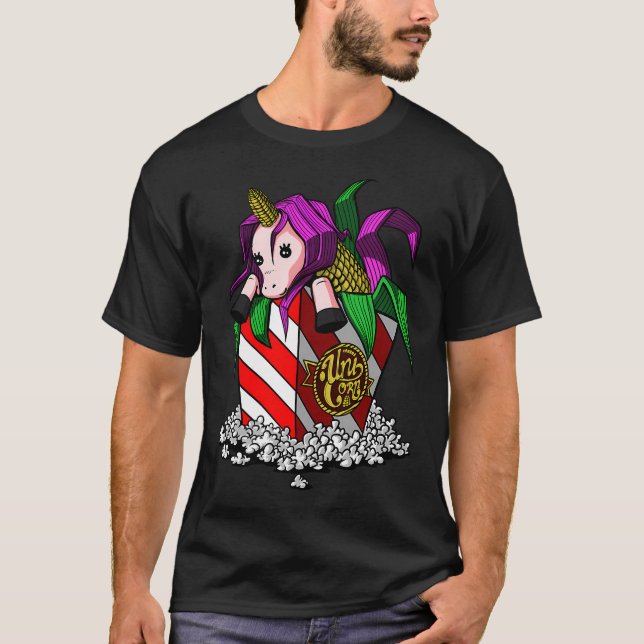 T-shirt Licorne Popcorn (Devant)