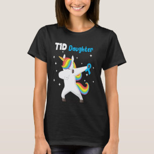 T-shirt Licorne qui Dabbing Soutien Fille Diabète de Type