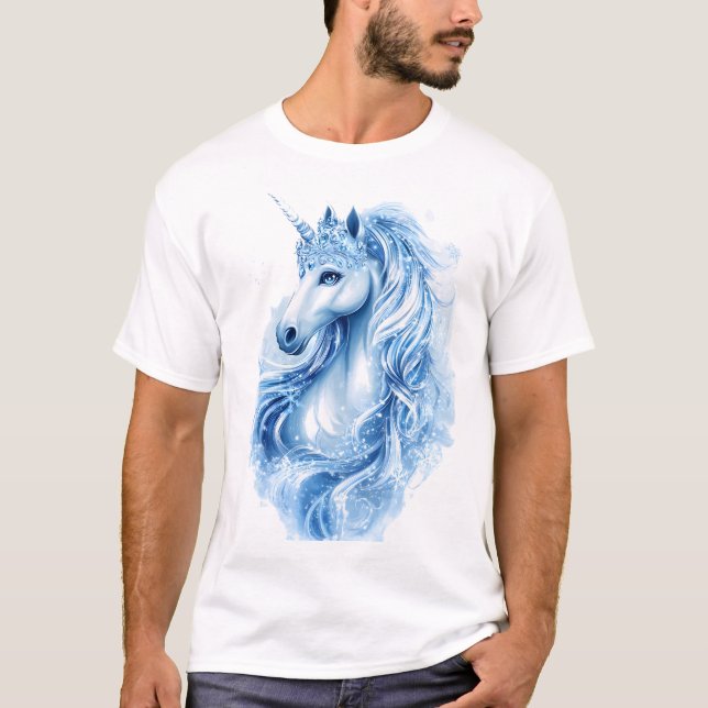 T-shirt Licorne Reine de Glace (1) (Devant)