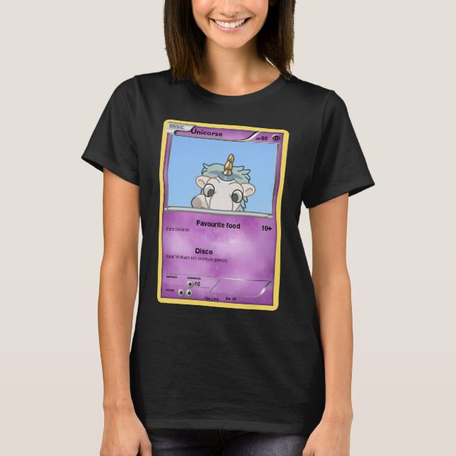 T-shirt licorne rose (Devant)