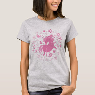 T-shirt Licorne rose