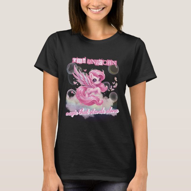 T-shirt Licorne Rose Magique ✨ (Devant)