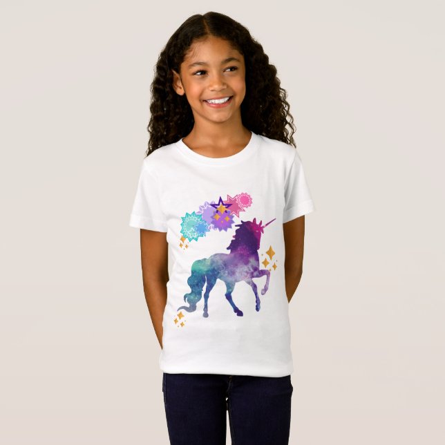 T-Shirt Licorne superbe (Devant entier)
