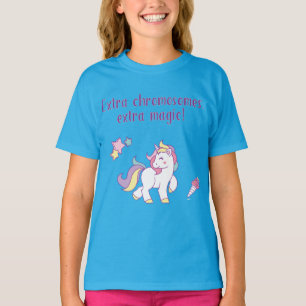 T-shirt Licorne supplémentaire de magie de chromosome