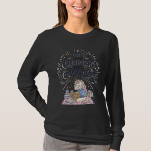 T-shirt Licorne Un Chapitre De Plus Puis Magie Imprimé Prê