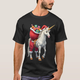 T-shirt Licorne Vilain Blague Drôle Famille Noël Matin
