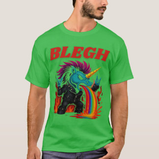T-shirt Licorne vintage Métal Blegh Lourd