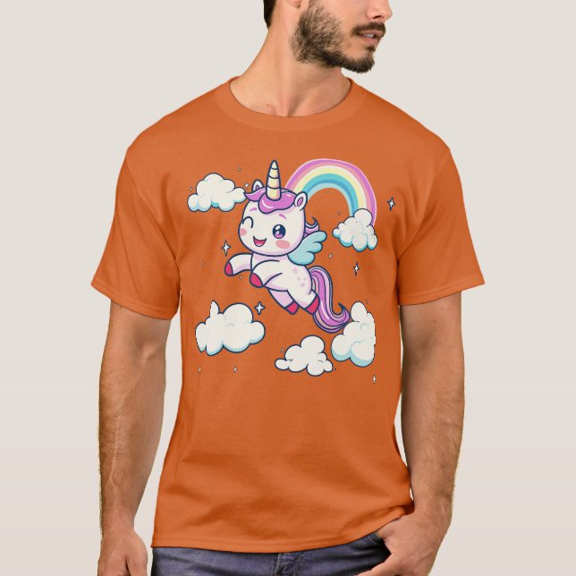 T-shirt licorne volante (Devant)
