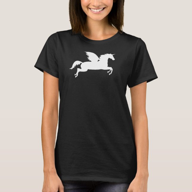 T-shirt Licorne Volante Cheval Ailé (Devant)