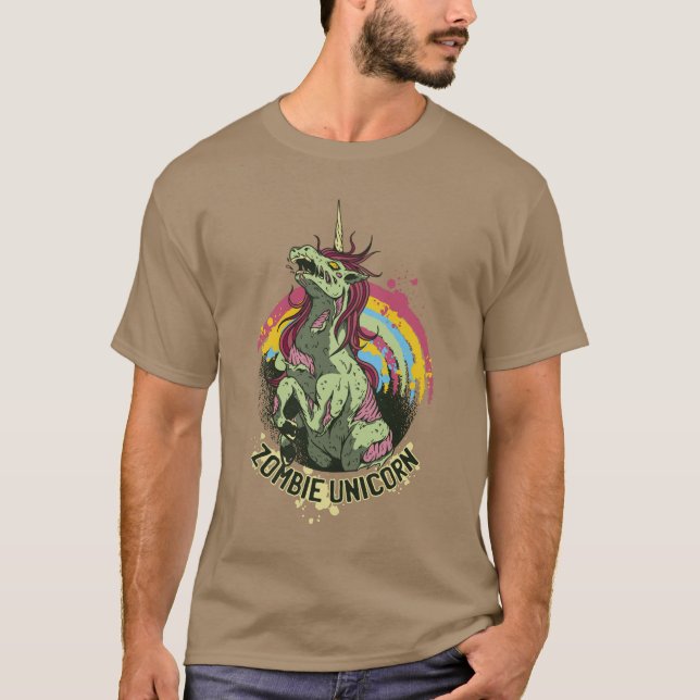 T-shirt licorne zombie (Devant)