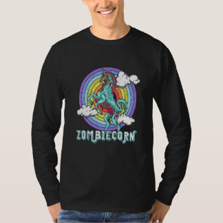 T-shirt Licorne zombie arc-en-ciel horrible Halloween