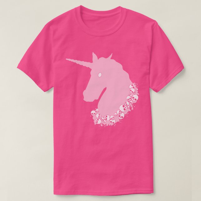 T-Shirt Licorne Zombie Rose (Design devant)