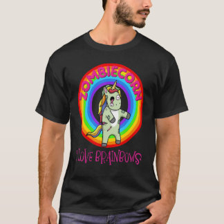 T-shirt Licorne Zombie Zombicorne Halloween Arc-en-ciel