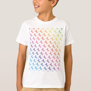 T-shirt Licornes d'arc-en-ciel