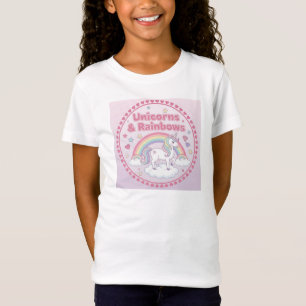 T-Shirt Licornes et arcs-en-ciel