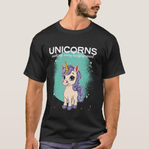 T-shirt Licornes faisant compter chaque pas de sabot Licor