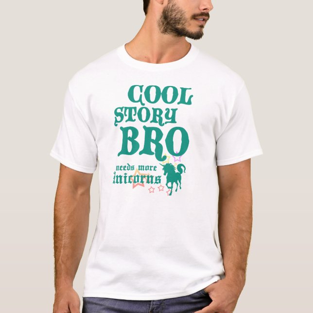 T-shirt Licornes fraîches d'histoire (Devant)