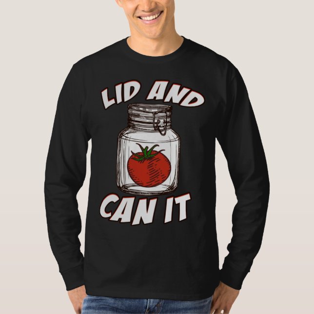 T-shirt Lid And Can It Vinegar Condiment (Devant)