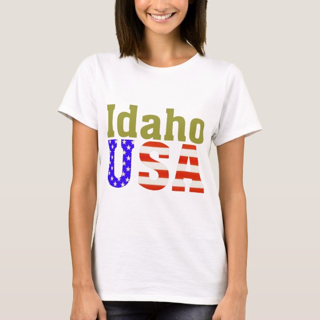 T-shirt L'Idaho Etats-Unis ! (Devant)
