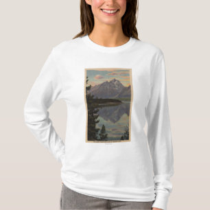 T-shirt L'Idaho - réflexion grande de Teton sur le lac