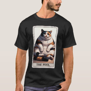 T-shirt L'idiot de la carte Tarot Triste Crier Mème Chat K