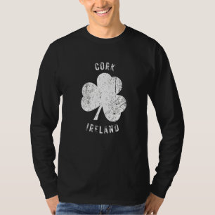 T-shirt Liège Irlande Trèfle Vintage Aspect Patiné