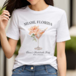 T-shirt Lieu de fête personnalisé Cocktail Blush<br><div class="desc">Lieu de fête personnalisé Cocktail noir T-shirt | La dernière hurrah avant que vous ne disiez "Je le fais", une soirée remplie de rires, de souvenirs inoubliables, et peut-être quelques trop (mais totalement mérité) de martinis roux. Maintenant, imaginez tout votre équipe de bachelorette en train de rocking personnalisable Cocktail Wedding...</div>
