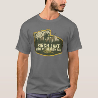 T-shirt Lieu de loisirs de l'état de Birch Lake Alaska Ret