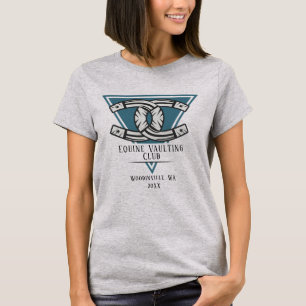 T-shirt Lieu d'équitation personnalisé Nom de la date