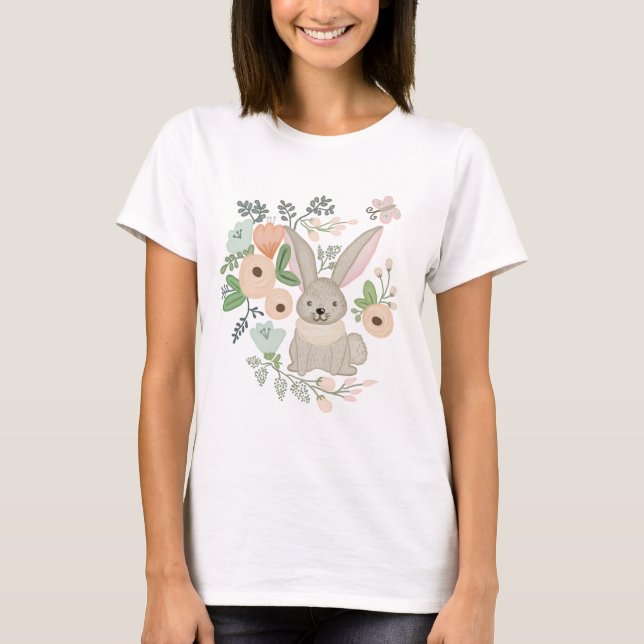 T-shirt Lièvre dans la brousse (Devant)