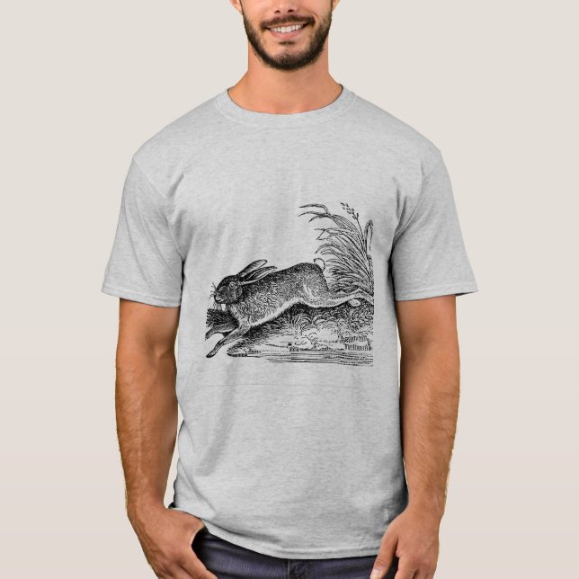 T-shirt Lièvre d'antiquité ou lapin (Devant)