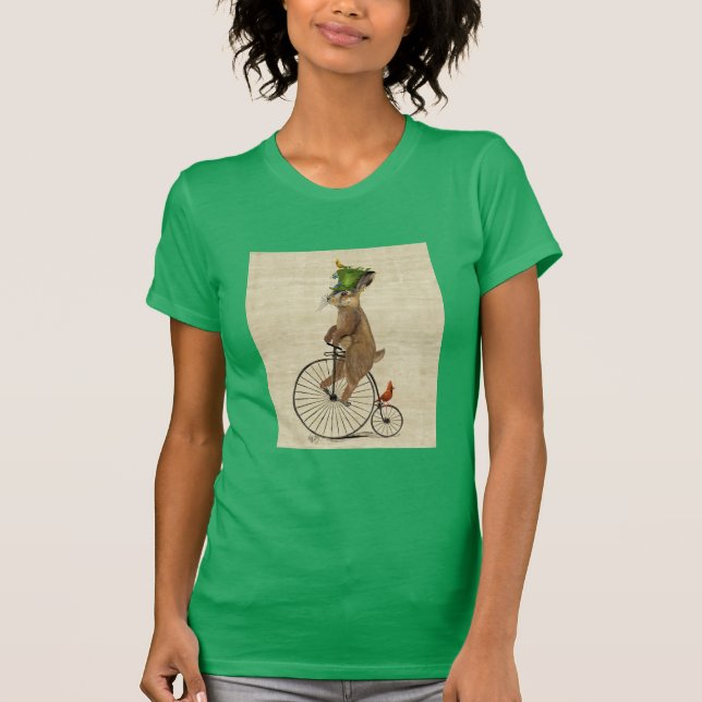 T-shirt lièvre de mars sur Penny Farthing 3 (Devant)