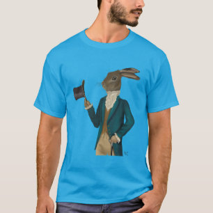 T-shirt Lièvre en Manteau Turquoise 2