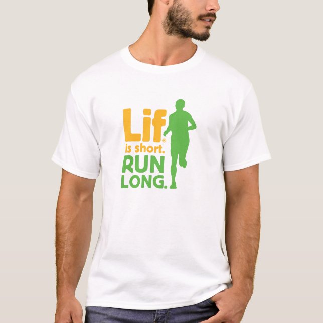 T-shirt Lif. Est Court. Exécutez Long. (Devant)