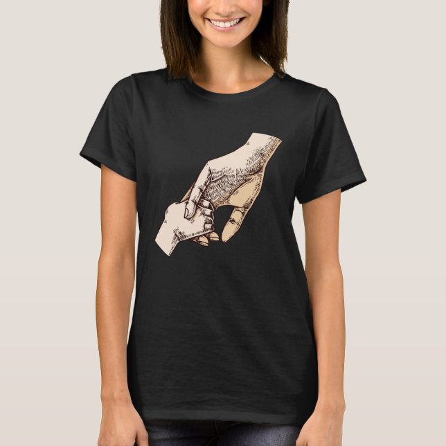 T-shirt Life Begins And Love Never Ends Parents Family (Devant)