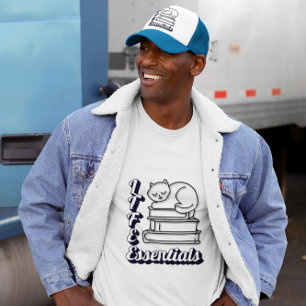 T-shirt LIFE Essentials Word Art   Amateurs de livres et d