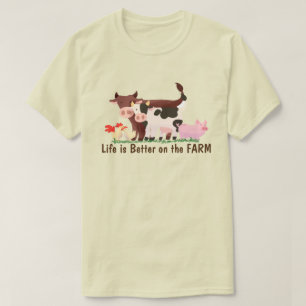 T-shirt L'IFE EST MEILLEUR SUR LA Citation Animale Fun FAR