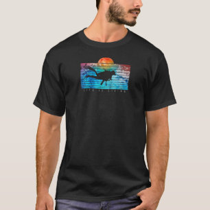 T-shirt LIFE EST PLONGÉE Amour Snorkel Plongeur Scuba Vint