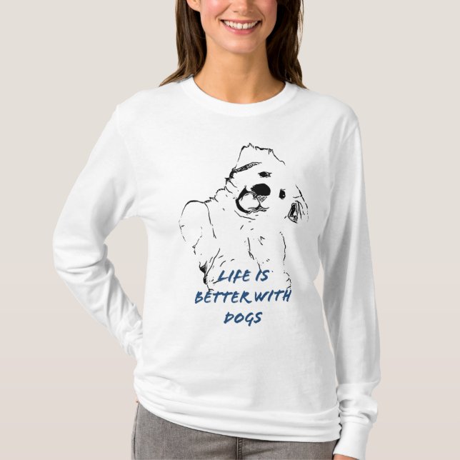 T-shirt Life est plus drôle (Devant)