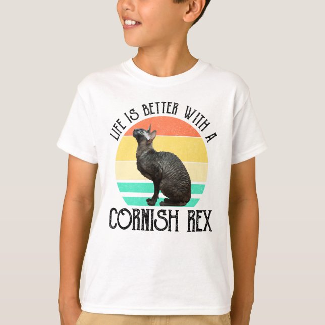 T-shirt Life Is Better With A Cornish Rex (Devant)